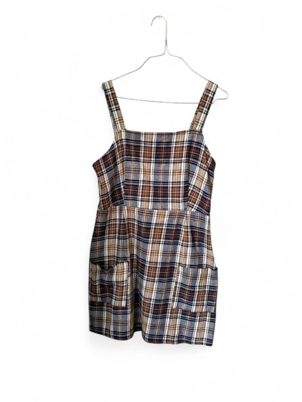 American Eagle Plaid Jumper Dress | Size L | Made in Italy - Picture 2 of 5